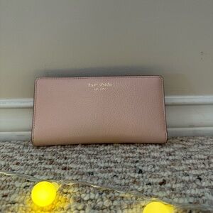 Kate Spade Morgan Slim Bi-Fold Wallet - Shimmer Pink